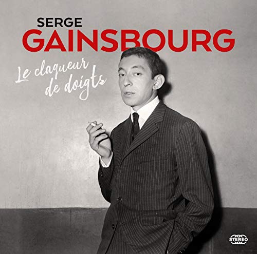 Serge Gainsbourg album cover: portrait of a man in a pinstripe suit.