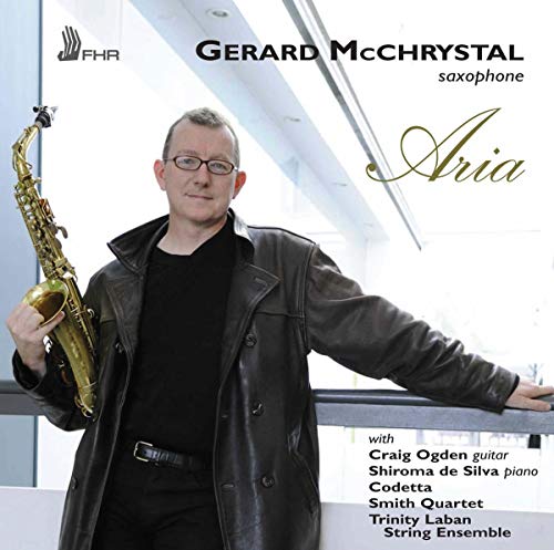 CD cover featuring saxophonist Gerard McChrystal in a leather jacket.