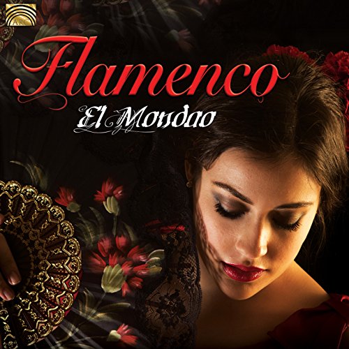 Flamenco album cover featuring a woman with a fan and flowers.