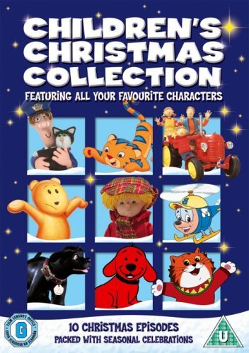 DVD cover featuring cartoon characters from children’s Christmas shows.