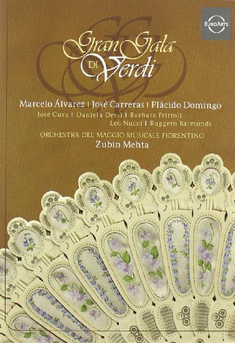 DVD cover for "Gran Gala Di Verdi" opera performance with floral design.