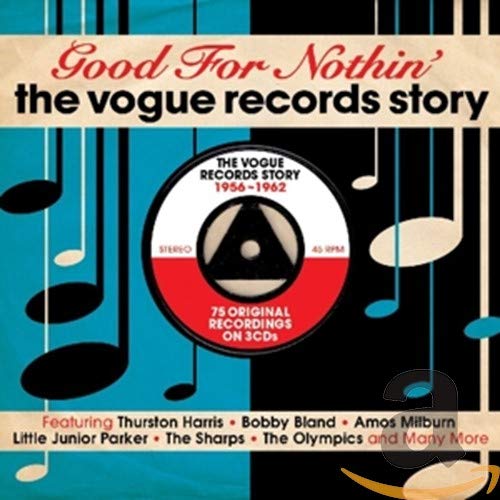 CD cover for "The Vogue Records Story 1956-1962" with record label design.