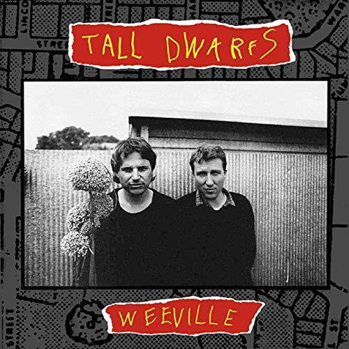 Black and white CD cover featuring two men and textured background.