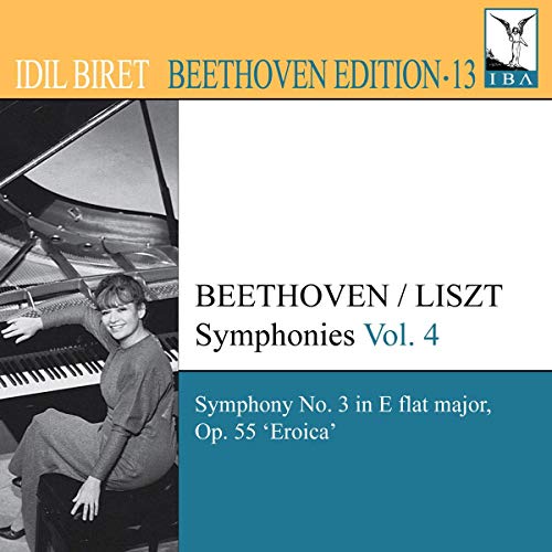 CD cover: pianist, piano, and text for Beethoven/Liszt symphonies volume 4.