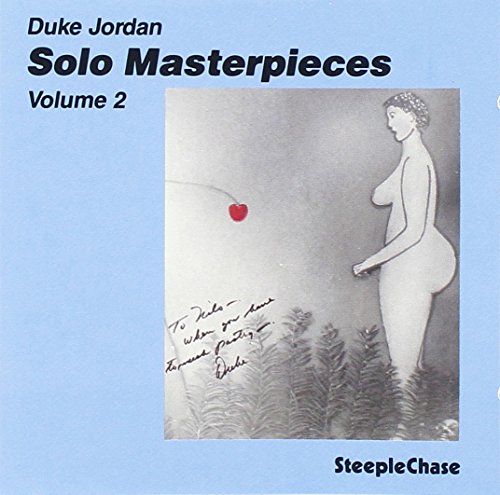 CD cover for Duke Jordan’s “Solo Masterpieces, Vol. 2” with figure art.