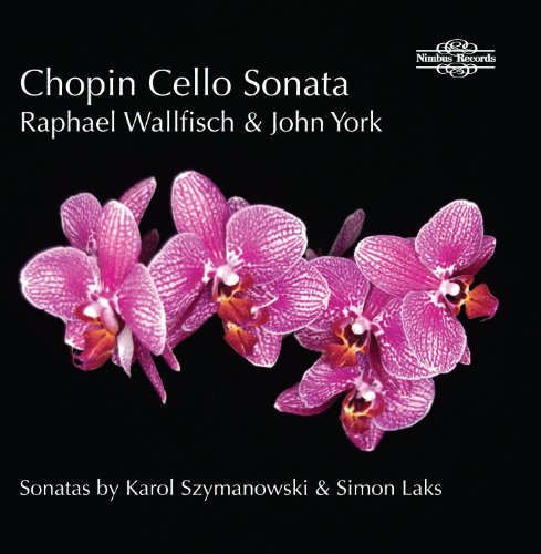 CD cover with pink orchids and text: "Chopin Cello Sonata.