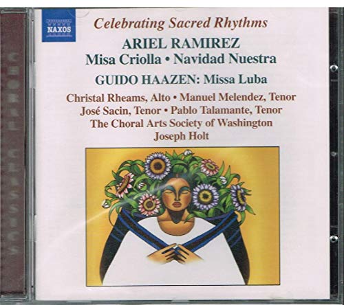 CD case for "Misa Criolla" and "Navidad Nuestra" with folk art image.