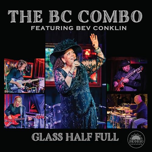 CD cover featuring three musicians performing on a stage, Bev Conklin center.
