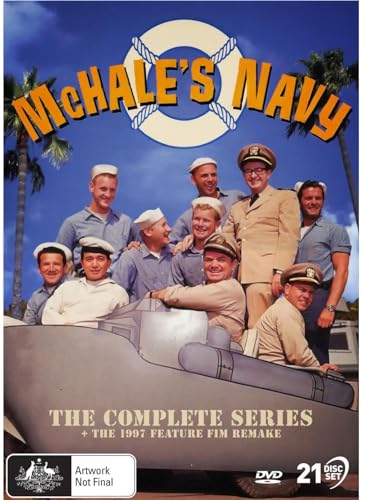 McHale's Navy" DVD cover featuring a group of sailors and a submarine.