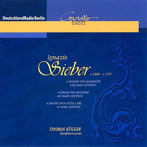 CD cover for Ignazio Sieber’s six sonatas for recorder and basso continuo.