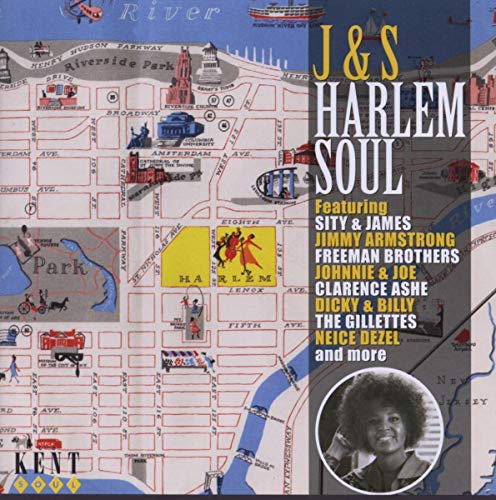 CD cover for "J&S Harlem Soul" featuring a map and portraits.