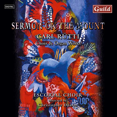 CD cover for "Sermon on the Mount" by Carl Rütti, abstract art.