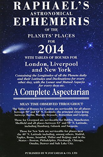 Raphael's Astronomical Ephemeris : of the Planets and Places