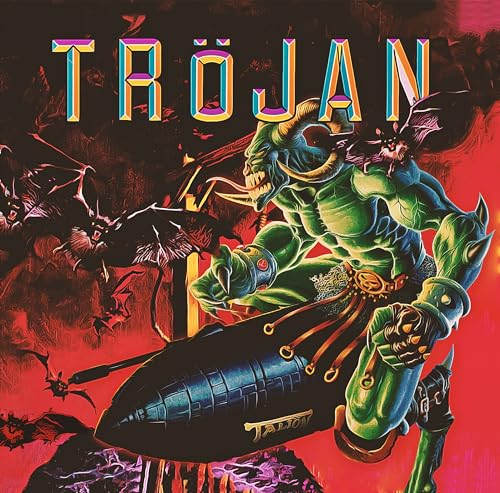 CD cover art: green, monstrous figure with a ram’s head and spaceship.