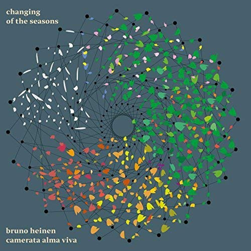 CD cover with colorful, connected leaf shapes in a spiral design.