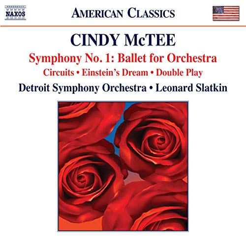 CD cover with red roses, text listing composer, orchestra, and conductor.