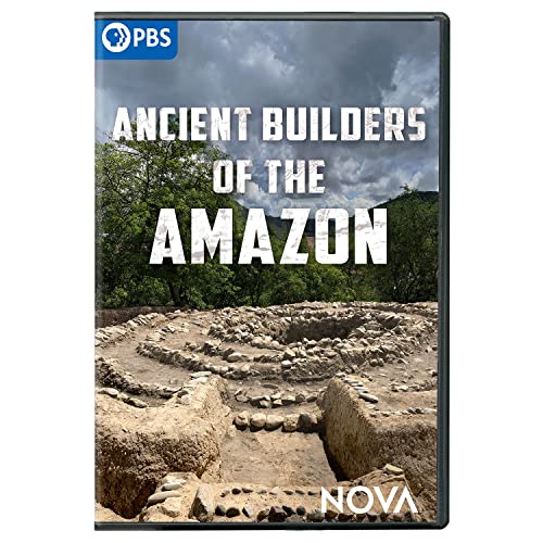 “Nova: Ancient Builders of the Amazon” DVD cover with archaeological site.