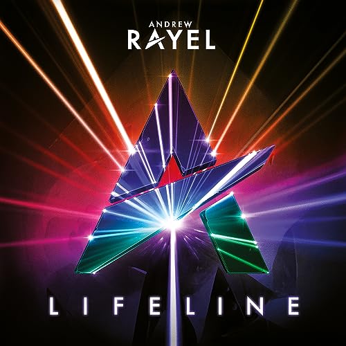 Album cover for Andrew Rayel’s “Lifeline” featuring a glowing, geometric “A”.