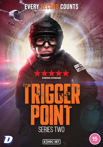 DVD cover for Trigger Point Series Two featuring a bomb disposal expert in a tunnel.