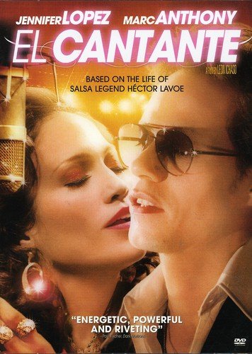 DVD cover for āEl Cantanteā featuring Jennifer Lopez and Marc Anthony.
