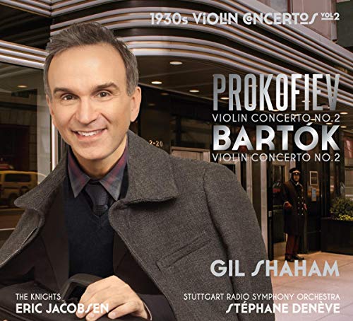 CD cover featuring violinist Gil Shaham and composers Prokofiev and Bartók.