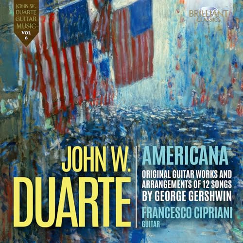 CD cover for "Americana" by Francesco Cipriani, featuring American flags.