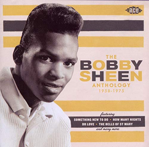Bobby Sheen CD cover featuring a portrait of the singer, yellow and black stripes.
