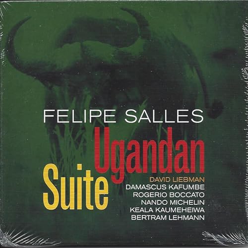 CD cover for "Felipe Salles - Ugandan Suite" featuring a buffalo silhouette.