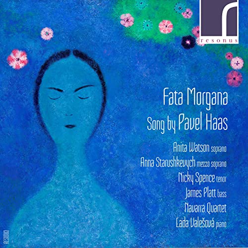 CD cover for Pavel Haas’ “Fata Morgana” featuring a woman’s portrait.
