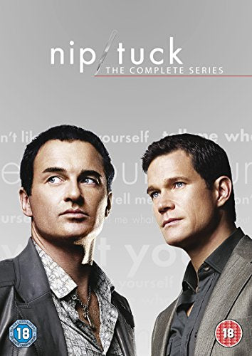 Nip/Tuck" DVD cover featuring two male doctors against a gray background.