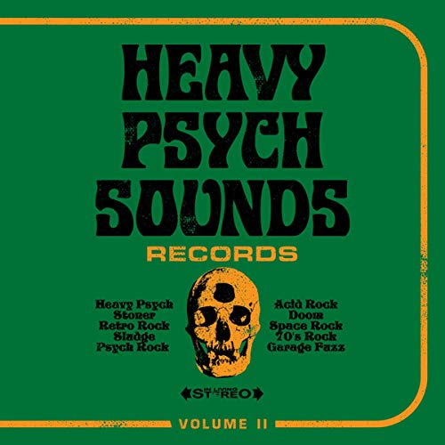CD cover for “Heavy Psych Sounds Vol. II” with skull graphic.
