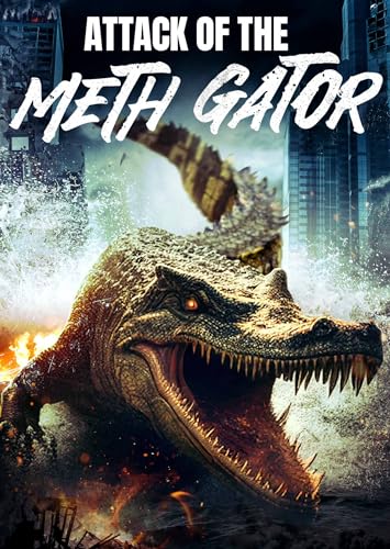 DVD cover featuring a large, aggressive alligator amidst city destruction.