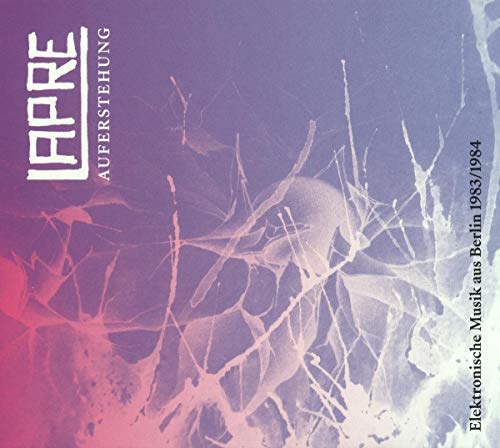 CD cover for Lapre’s “Auferstehung,” featuring abstract purple and white imagery.