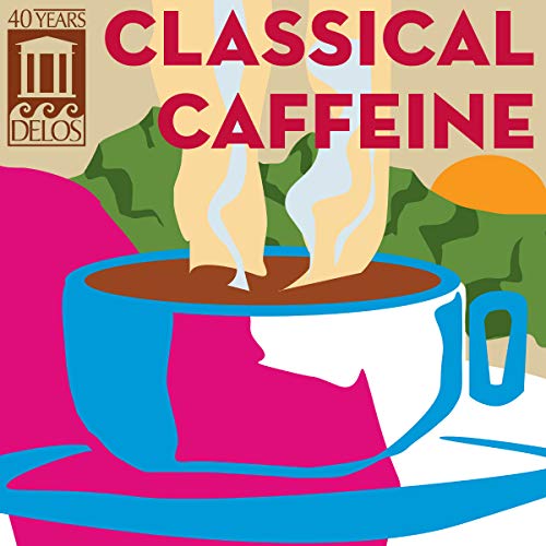 CD cover: steaming coffee cup with classical columns and text.