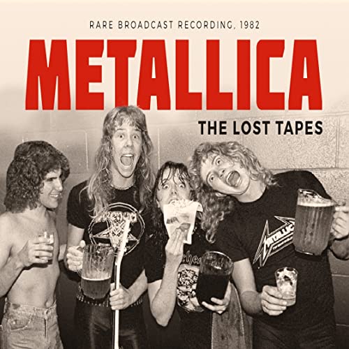 Metallica album cover featuring a black and white photo of the band.