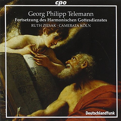 CD cover: Baroque painting of figures with an open book.