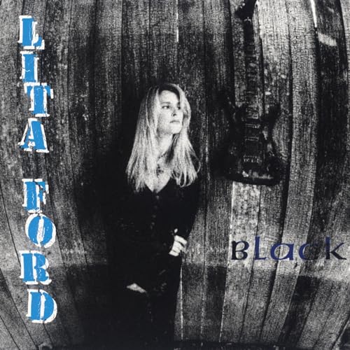 CD cover for Ford Lita’s “Black” album, featuring a blonde woman.