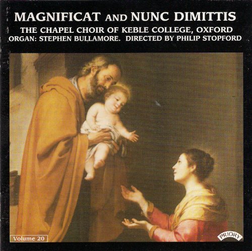 CD cover: Holy Family painting, text “Magnificat And Nunc Dimittis Volume 20”.