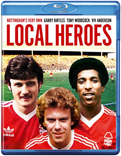 Local Heroes" Blu-ray cover featuring three footballers in red jerseys.