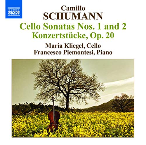 CD cover featuring a cello in a field with a bare tree.
