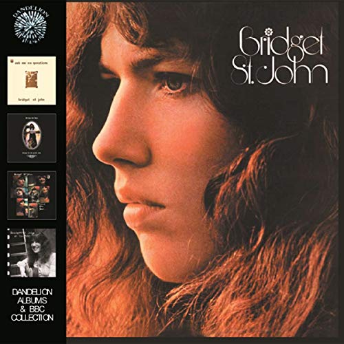 Bridget St John CD cover featuring a profile portrait of the singer.