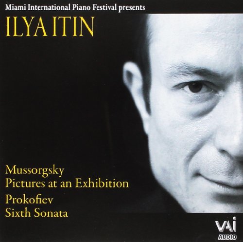 CD cover featuring pianist Ilya Itin, with composers Mussorgsky and Prokofiev listed.