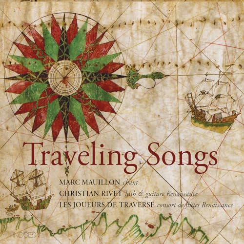 CD cover with a nautical map, compass rose, and sailing ships.