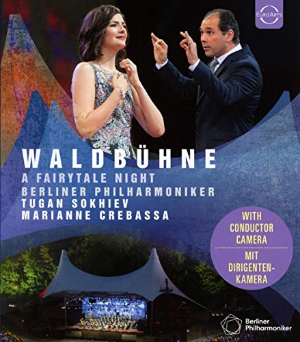Blu-ray cover featuring a soprano and conductor at Waldbühne concert.