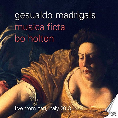 CD cover: painting of a woman in golden robes, text “gesualdo madrigals”.