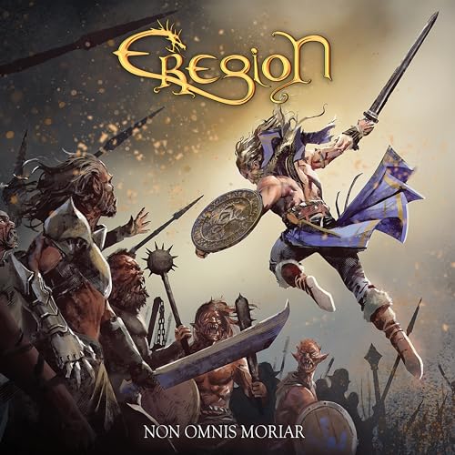 CD cover: warriors in battle, swords drawn, dramatic fantasy art.