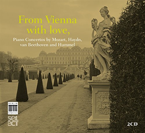 CD cover: Vienna palace backdrop, statue, text “From Vienna with love.”