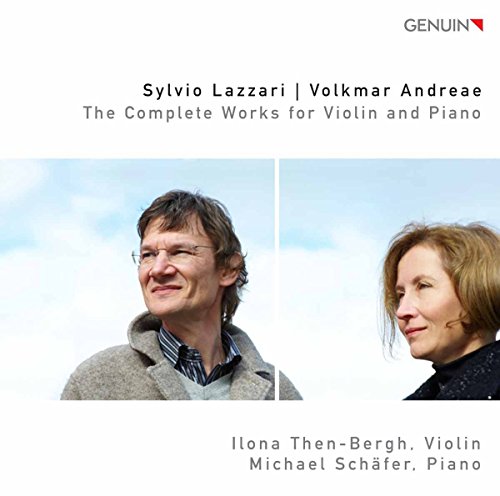 CD cover featuring portraits of musicians Sylvio Lazzari and Ilona Then-Bergh.