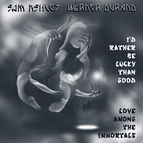 CD cover: abstract figures in grayscale with text “I’D RATHER BE LUCKY”.