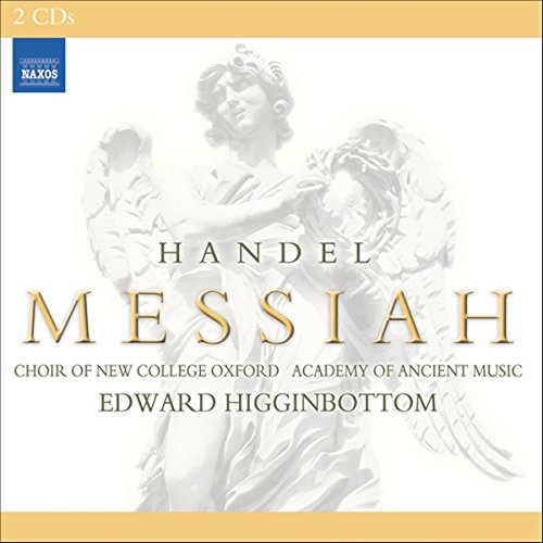 CD cover for Handel's Messiah featuring angelic figures and text.